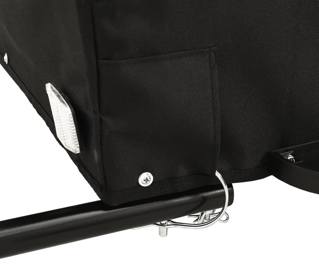 Reboque para bicicleta 45 kg ferro preto e verde