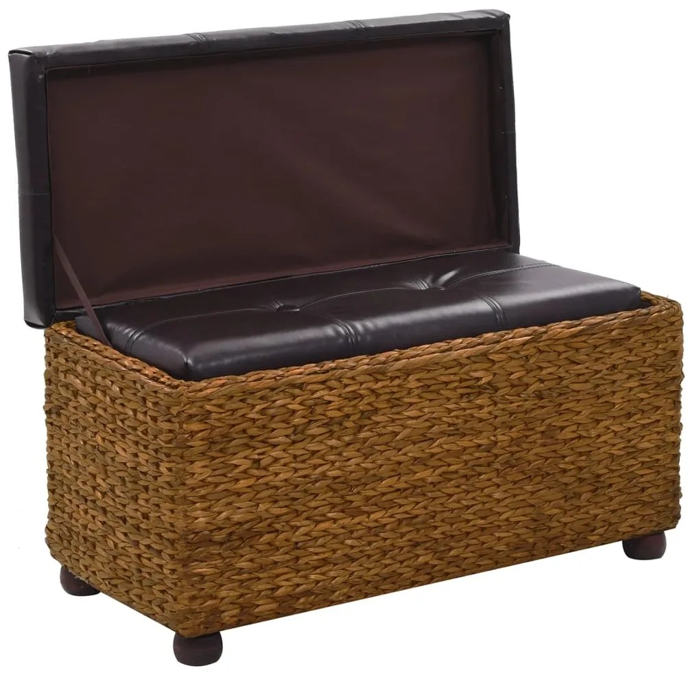 Conjunto de bancos 2 pcs erva marinha castanho