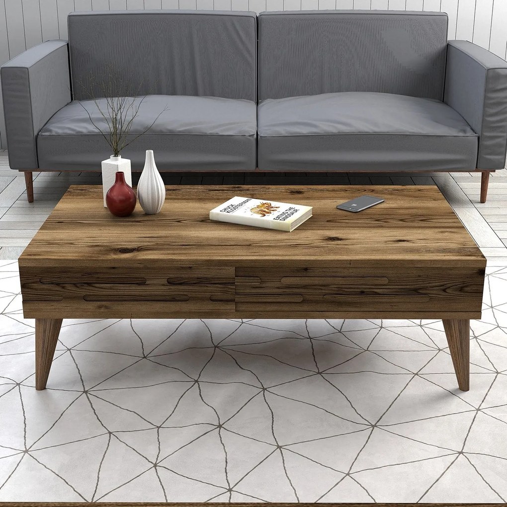 Mesa de Centro Valensiya – Nogueira – 105x60x34,6 cm