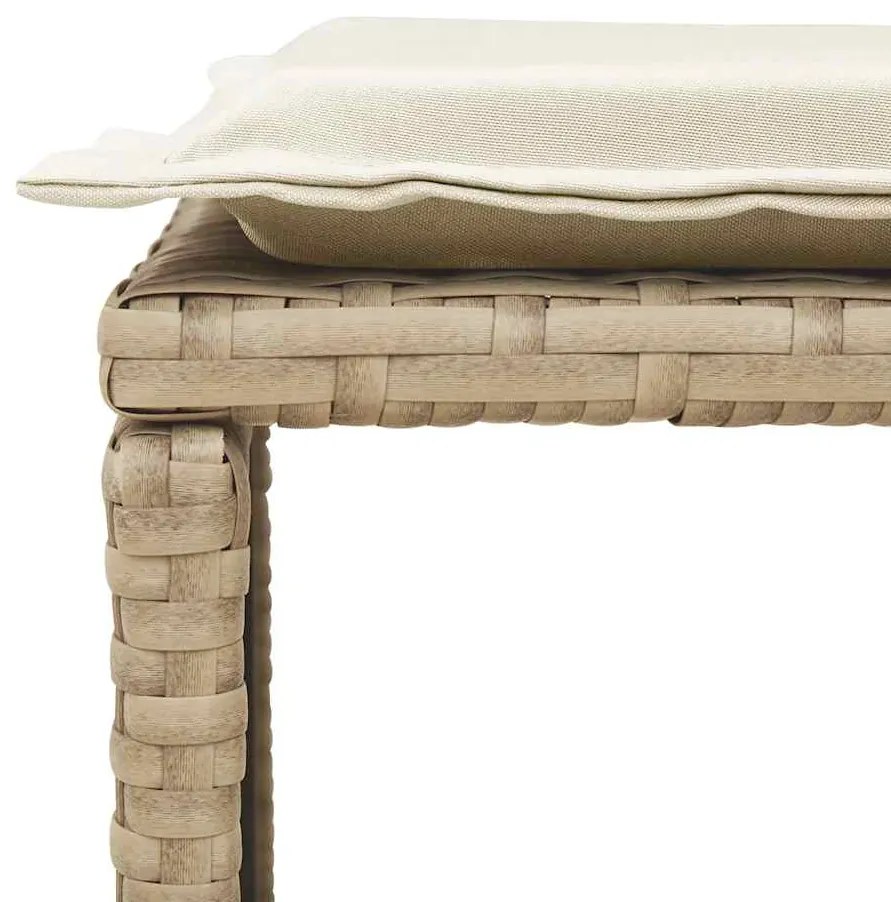 5 pcs conjunto sofás de jardim c/ almofadões empilhável vime PE