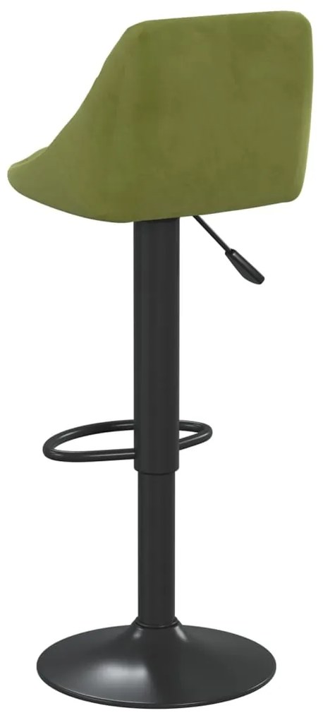 Bancos de bar 2 pcs veludo verde-claro