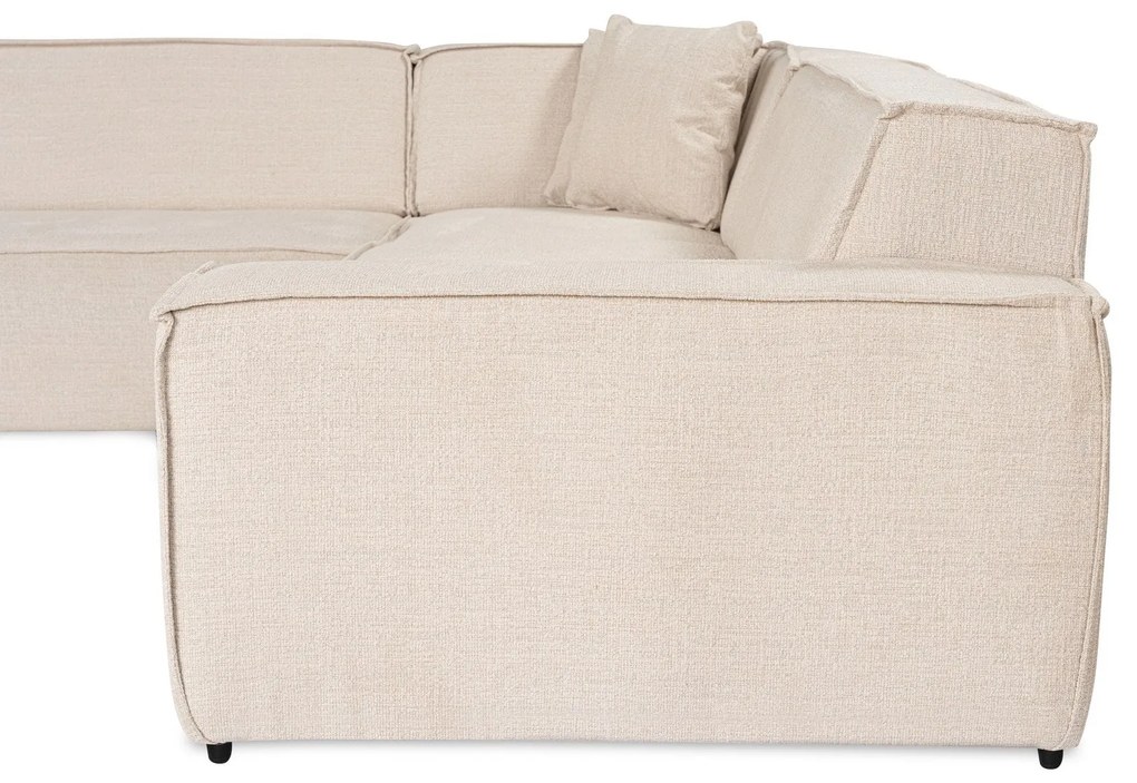 Sofá de Canto Puzzle – Bege – 167 cm x 343 cm x 262 cm