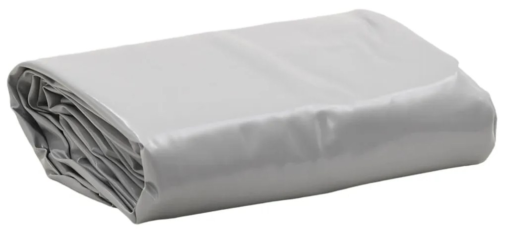 vidaXL Lona 5x8 m 650 g/m² cinzento