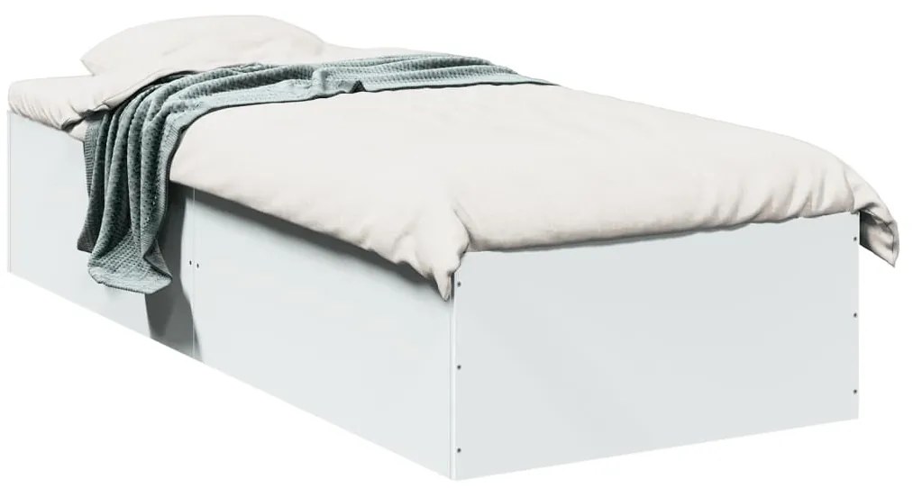 Estrutura de cama 90x190 cm derivados de madeira branco