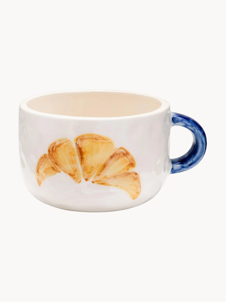 Caneca pintada à mão Croissant