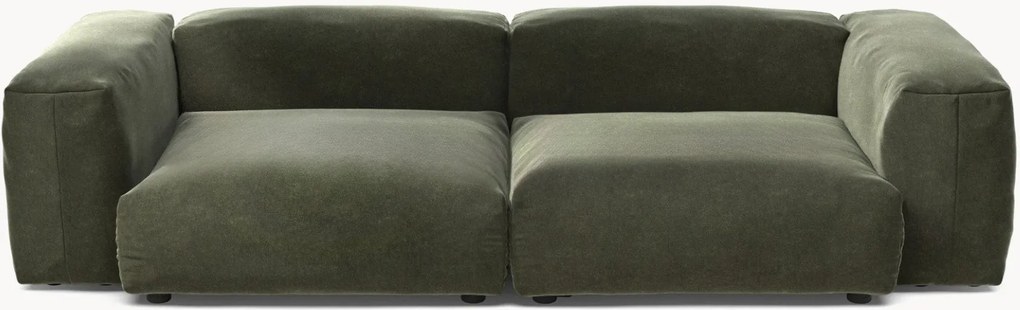 Sofá modular em veludo Vetsak (3 lugares)