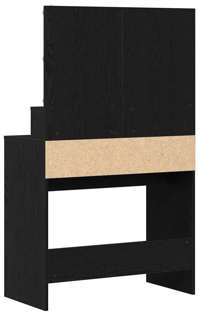 Mesa de vestir Carvalho preto Aglomerado