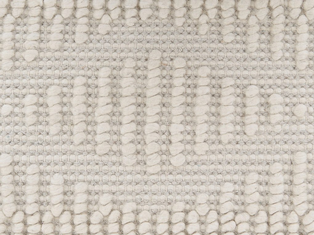 Tapete de lã creme claro 200 x 200 cm LAPSEKI Beliani