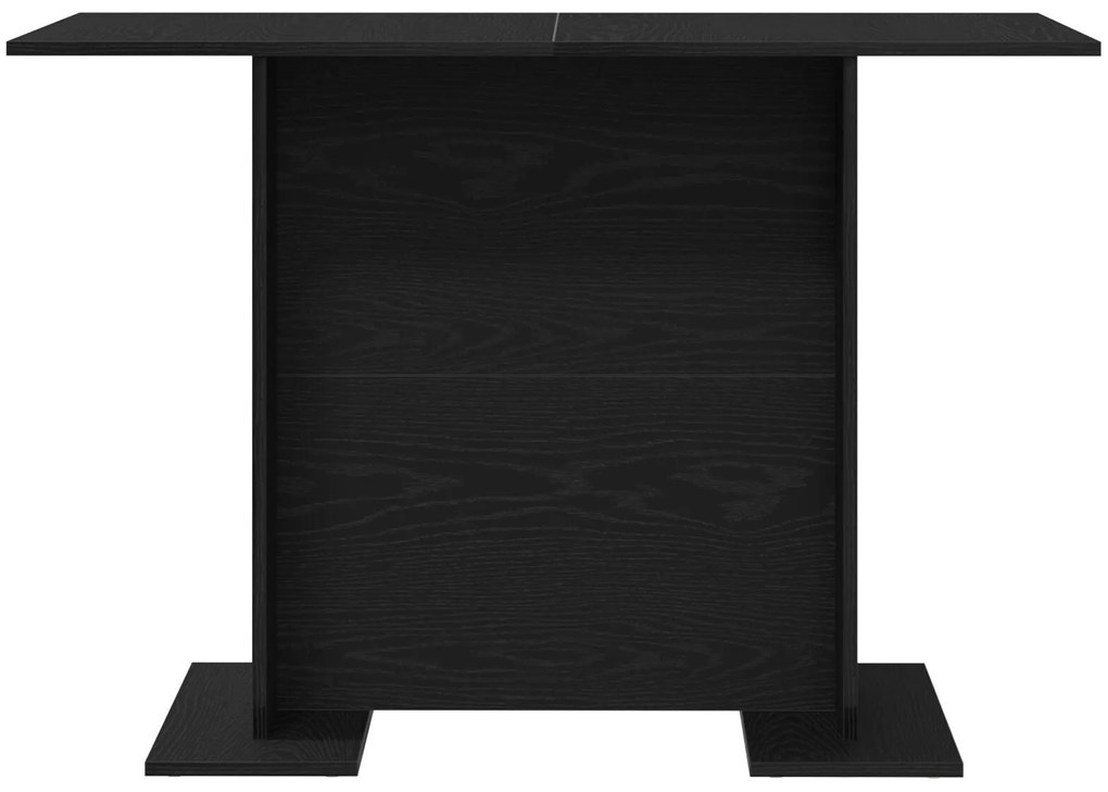 Mesa de Jantar vidaXL Preto Carvalho 110x60x75 cm Madeira Ingenheirada