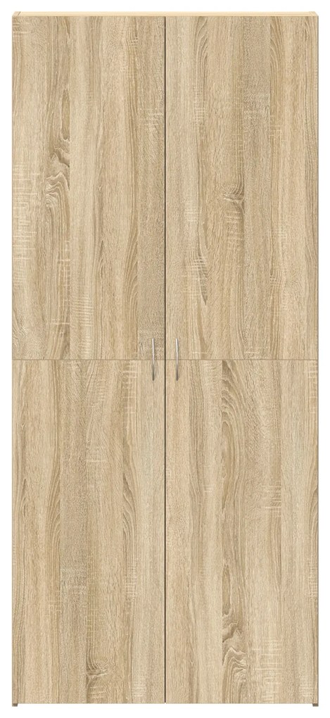 Cabide de sapatos Carvalho Sonoma 80x35,5x180 cm Madeira de engenharia