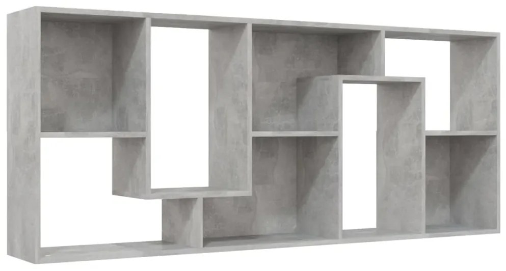 Estante 67x24x161 cm derivados de madeira cinzento cimento
