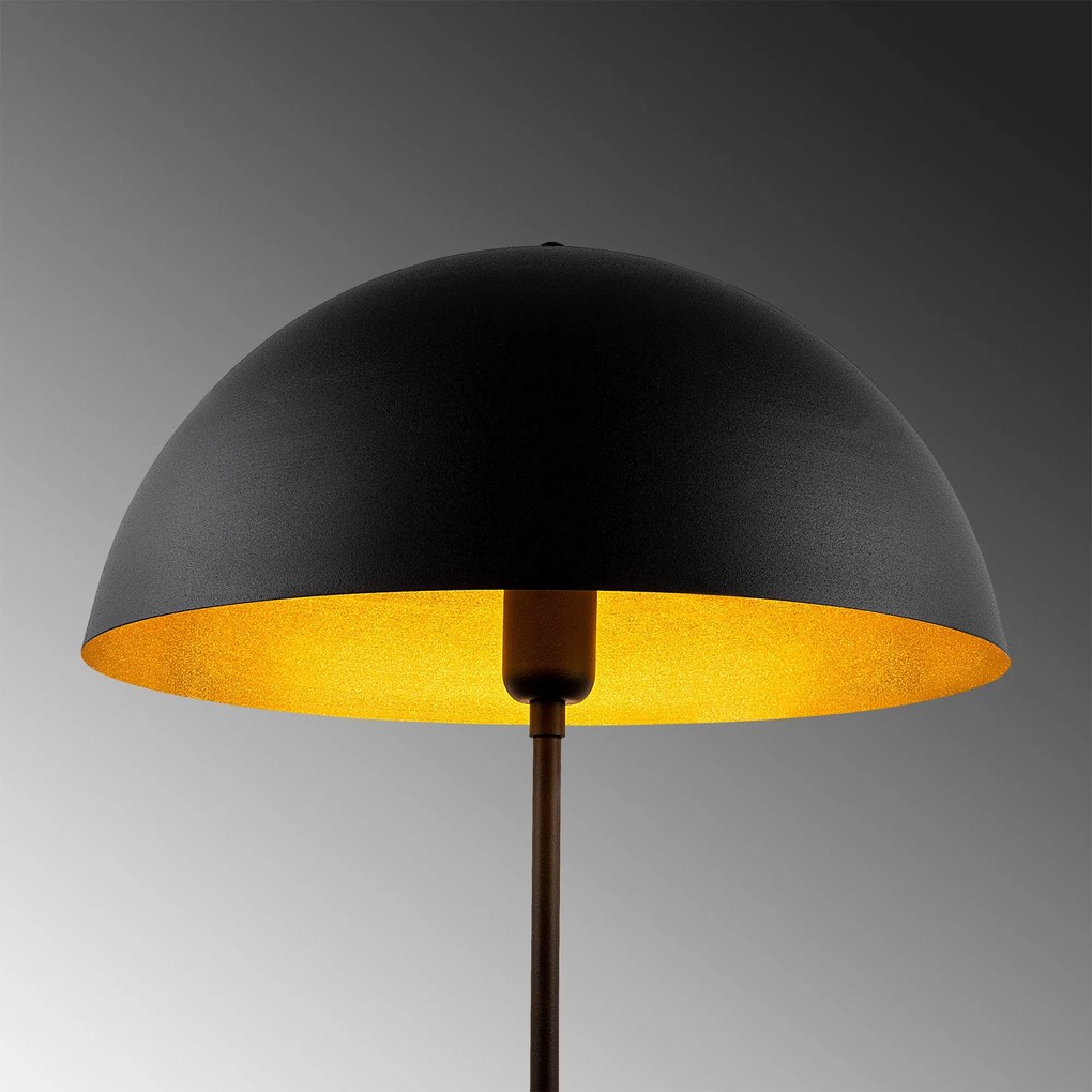 Candeeiro de Pé Can – Preto – 50 x 50 cm, Altura 170 cm
