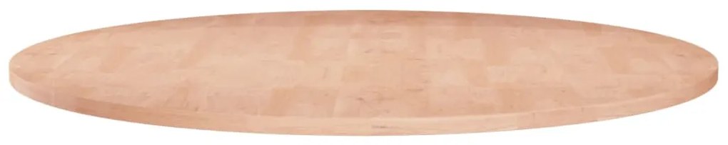 Tampo de mesa redondo Ø70x1,5 cm carvalho maciço não tratado