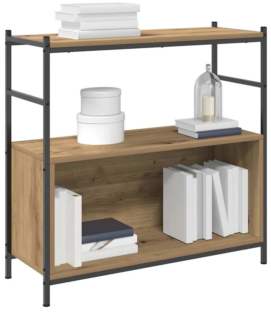 Estante para Livros vidaXL Artisan Carvalho 80x30x78,5 cm Madeira Enge