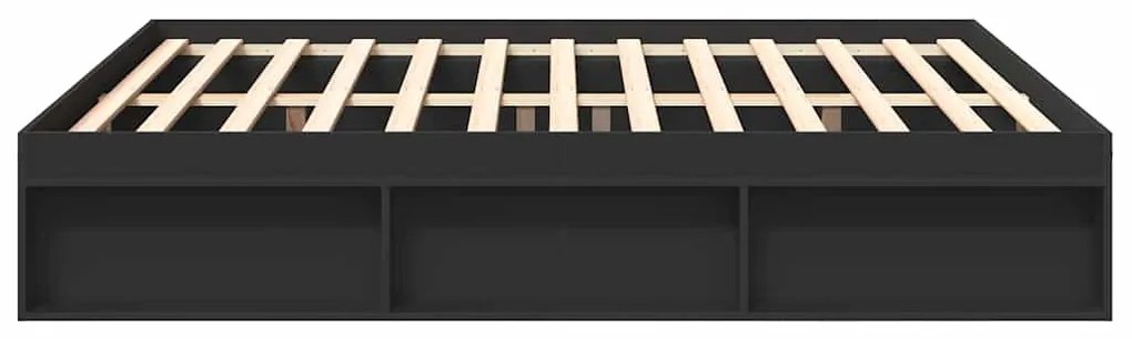 Estrutura de cama super king size 180x200 cm preto