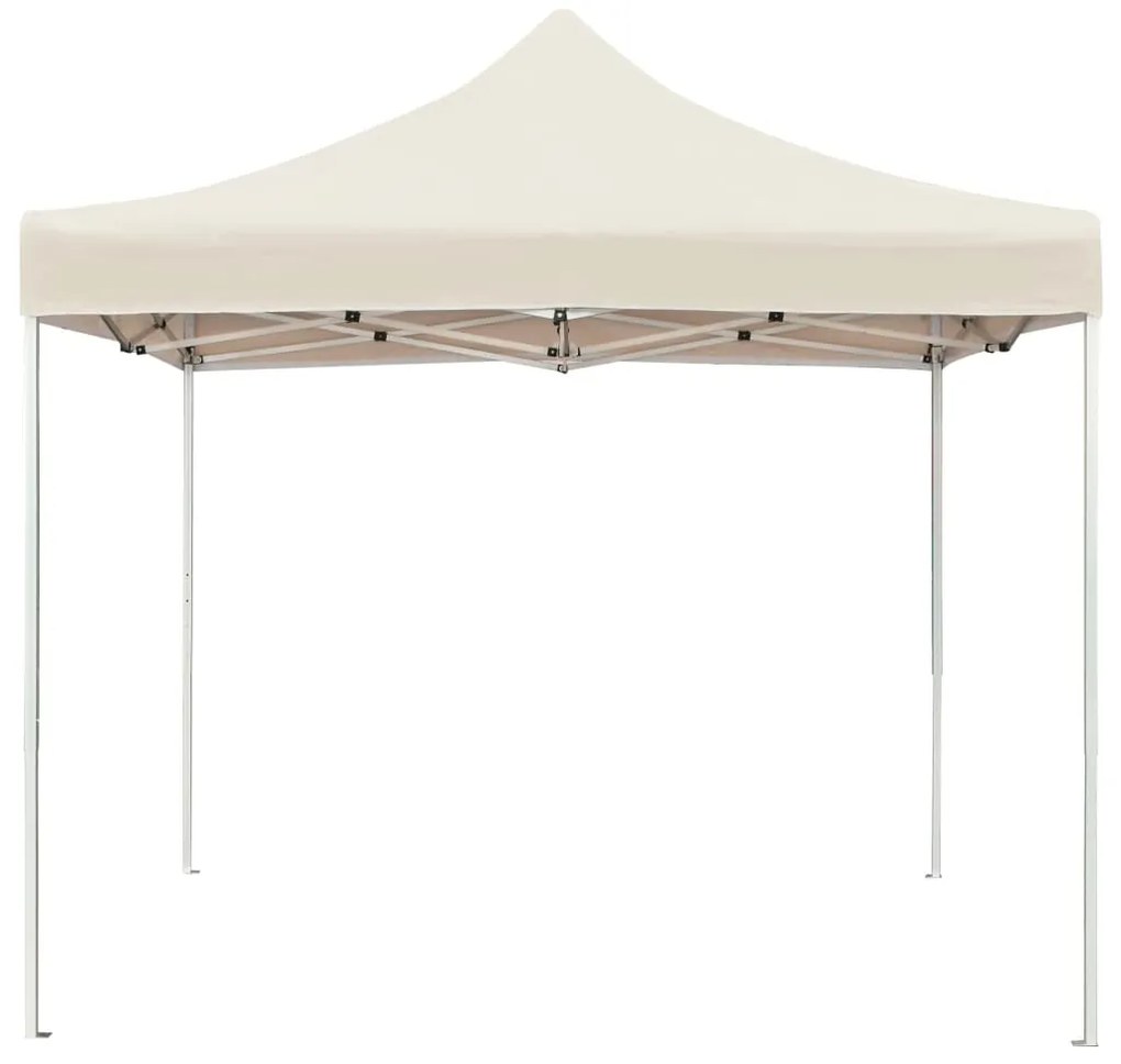 Tenda para festas dobrável profissional 2x2 m alumínio creme