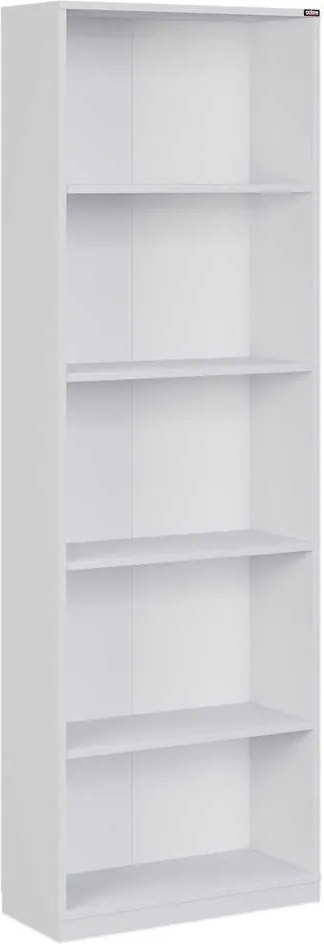 Estante “Lumi” — 64x26x182 cm — Design Moderno em Branco com Prateleir