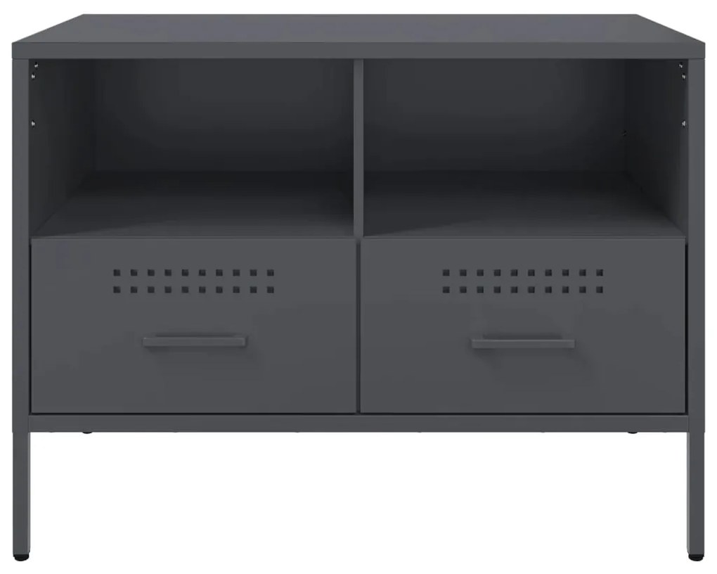 Móveis de TV 2 pcs 68x39x50,5 cm aço antracite