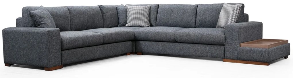 Sofá de Canto "Loop" – Cor Antracite – Medidas 282 cm x 323 cm x 95 cm