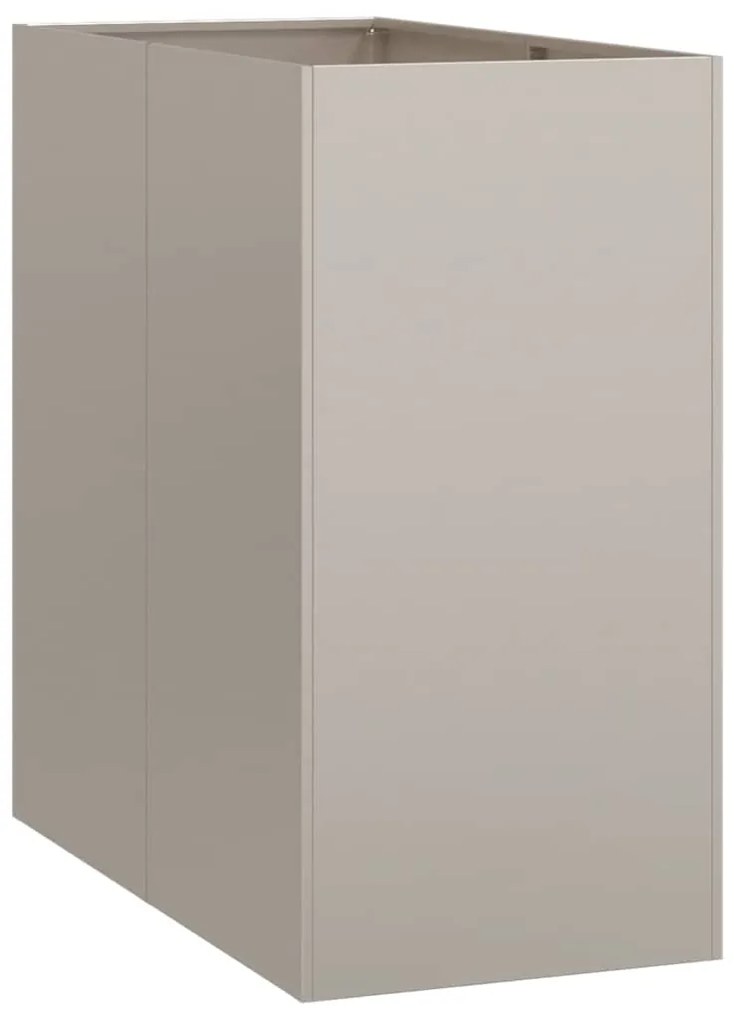 Floreira enferrujada 40x80x80 cm aço resistente