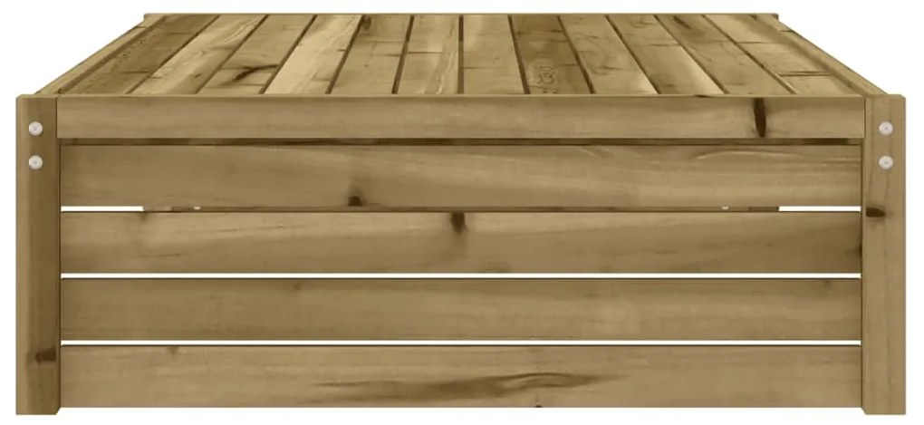 Apoio de pés para jardim 120x80 cm pinho impregnado