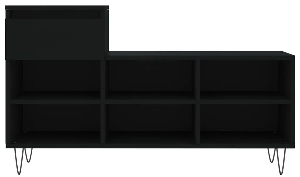 Sapateira 102x36x60 cm derivados de madeira preto