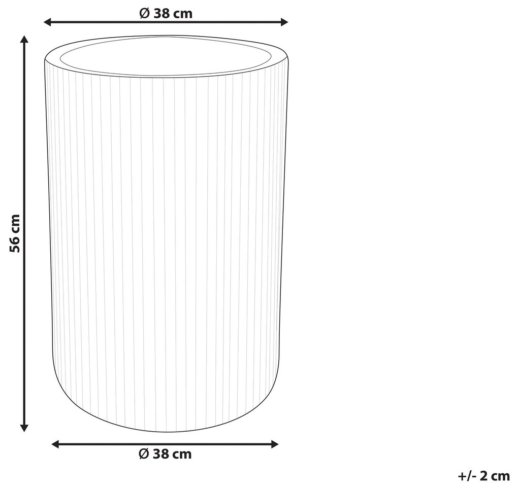 Vaso para plantas castanho dourado ⌀ 37 cm EANTIO Beliani