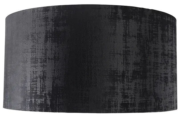 Abajur de veludo preto 50/50/25 Moderno