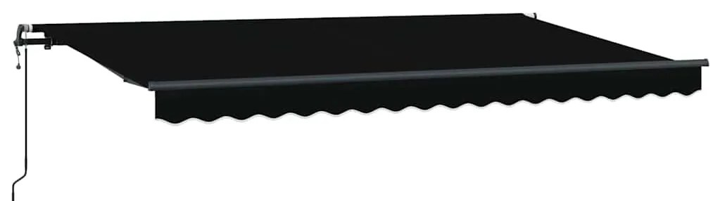 Toldo Retrátil Manual Preto e Anthracite