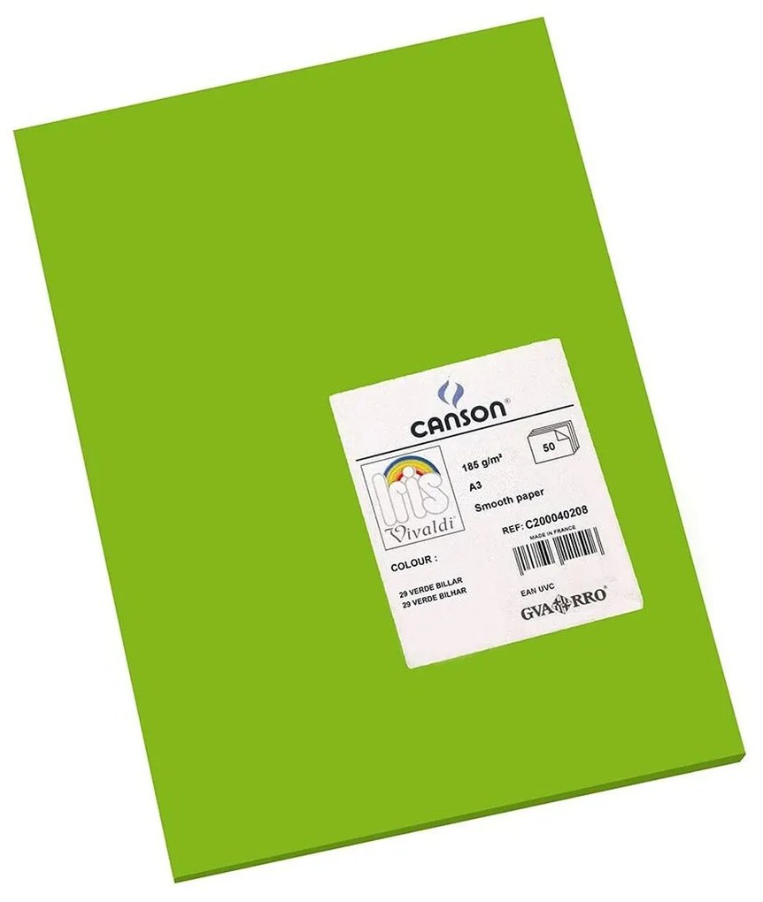 Cartolinas Iris Billiards 29,7 X 42 cm Verde 185 G (50 Unidades)