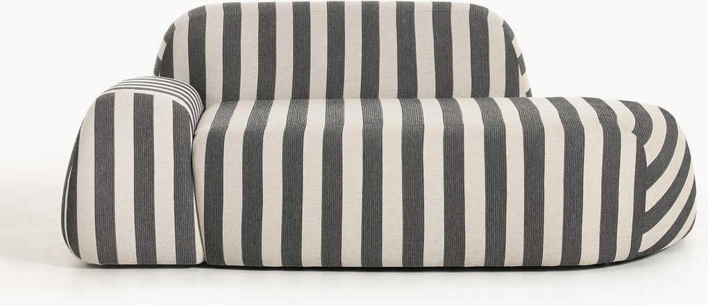 Chaise longue às riscas Wolke (2 lugares)