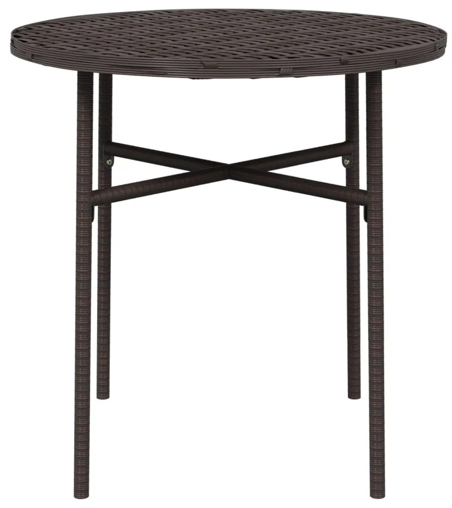 Mesa de centro 45 cm vime PE castanho