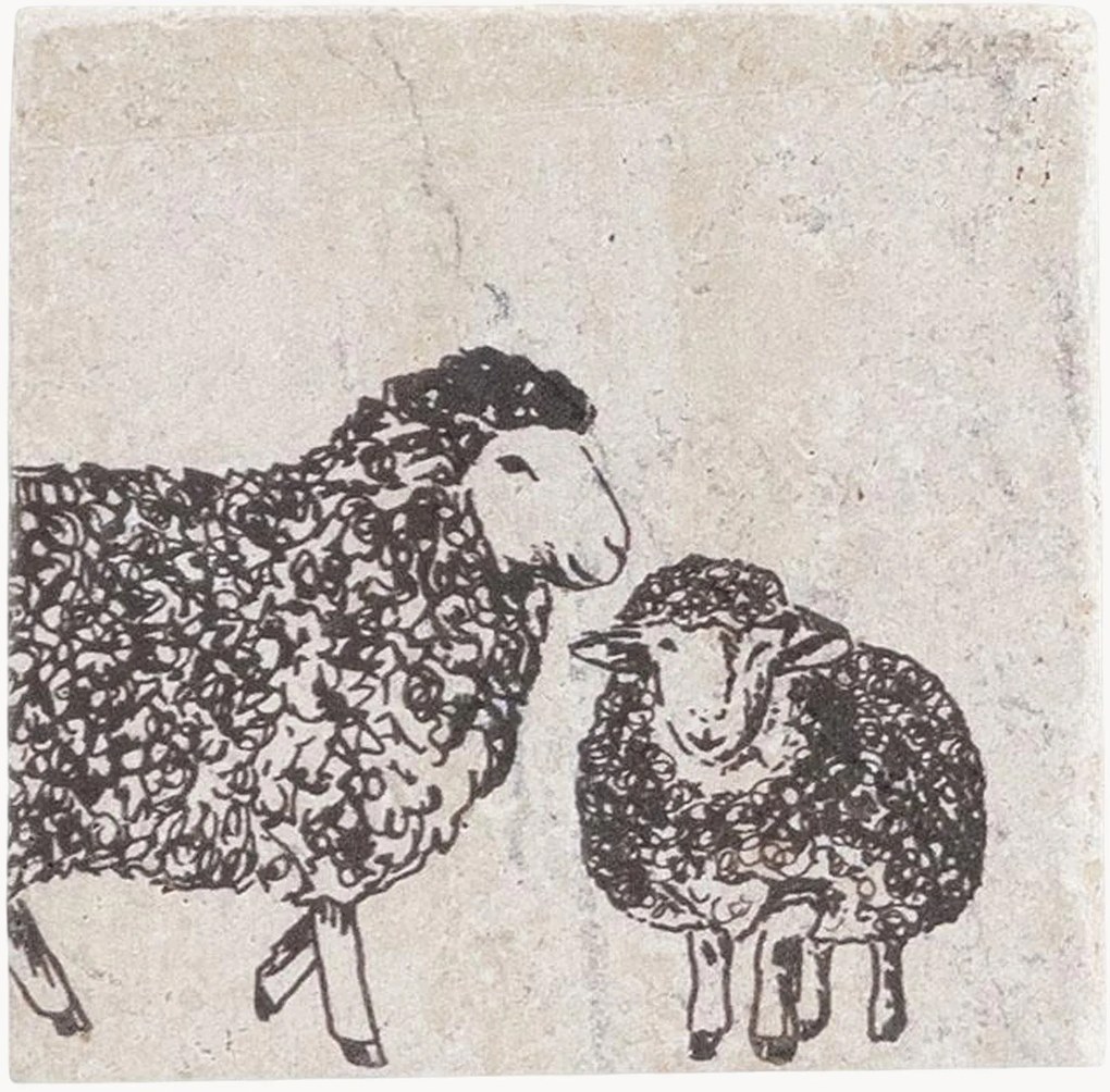 Bases para copos Sheep, conjunto de 4
