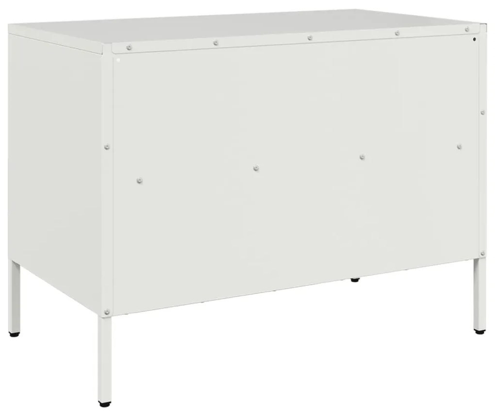 Móvel de TV 68x39x50,5 cm aço laminado a frio branco