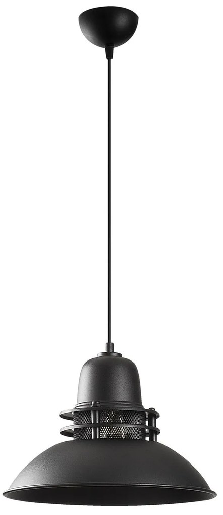 Candeeiro de Teto Saglam – Preto e Dourado – 34 cm
