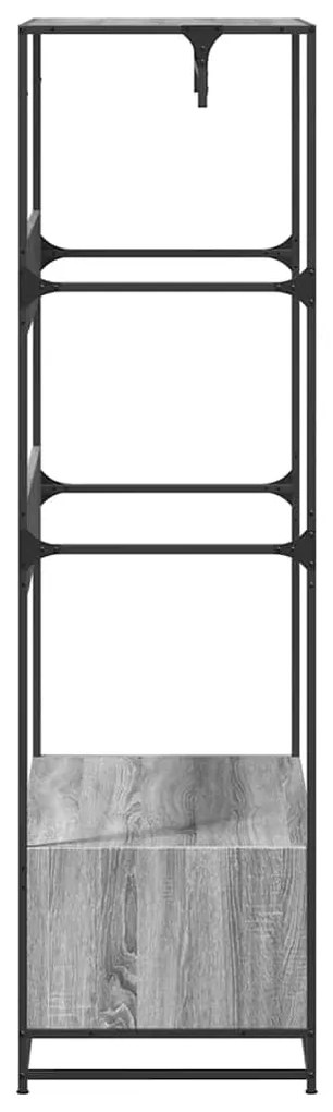 Roupeiro 90x50x180 cm derivados de madeira cinzento sonoma