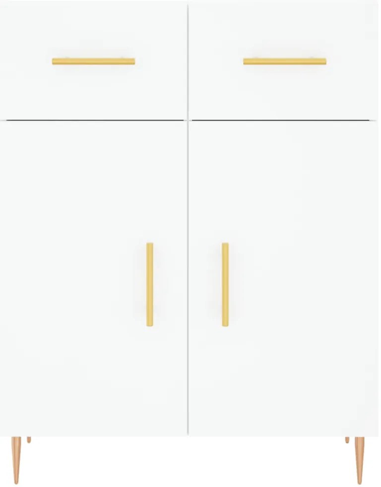 Armário alto 69,5x34x180 cm derivados de madeira branco