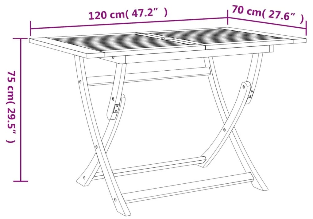 7 pcs conjunto de jantar para jardim madeira de acácia maciça