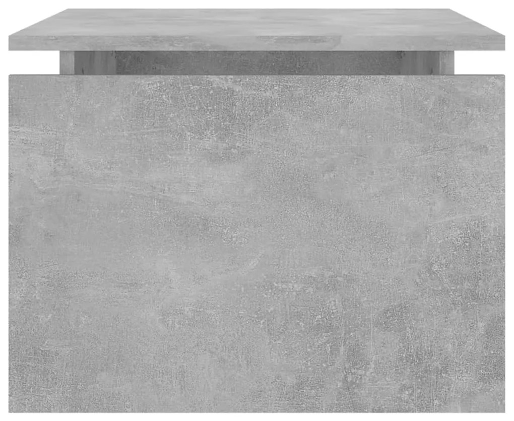 Mesa de centro 68x50x38 cm derivados madeira cinzento cimento