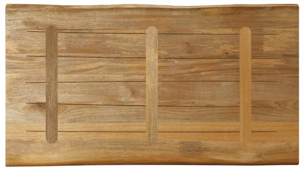 Tampo de mesa c/borda viva 100x60x2,5cm mangueira áspera maciça