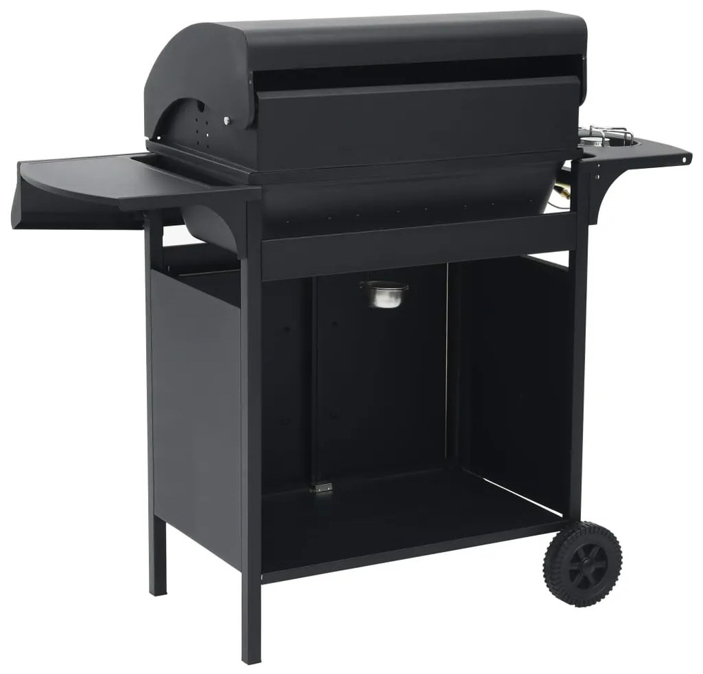 Grelhador/barbecue a gás 4+1 zonas de cozinhar preto