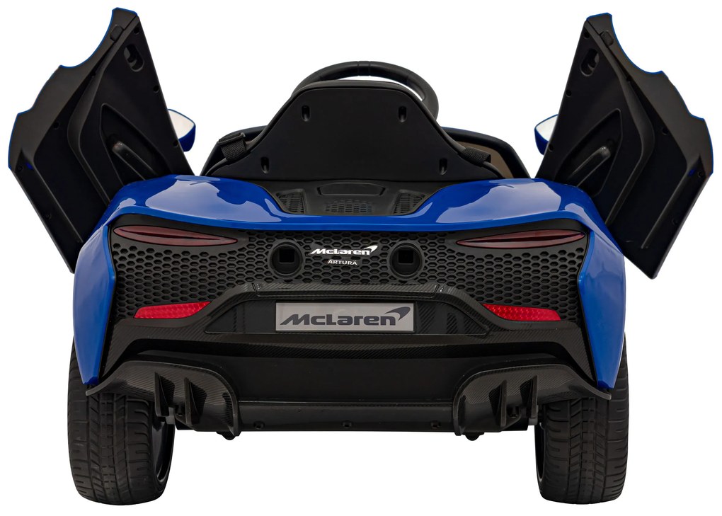 Carro elétrico para Crianças 12V 4x4 Mclaren Artura Rodas de EVA, Assento de couro Azul