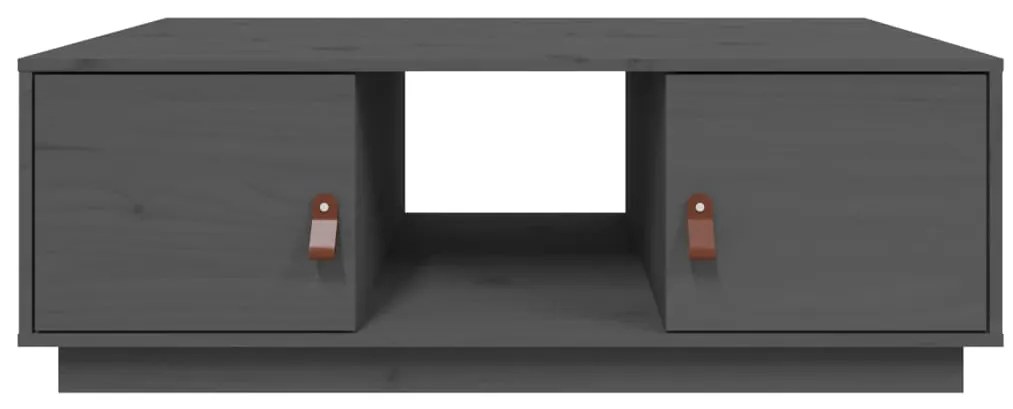 Mesa de centro 100x50x35 cm pinho maciço cinza