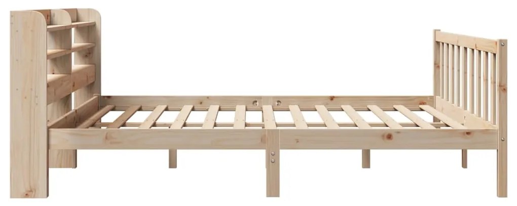 Cama sem colchão 200x200 cm madeira de pinho maciça