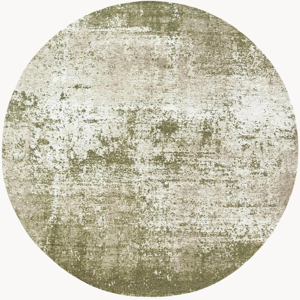 Tapete redondo lavável em jacquard para interior e exterior Virgin Land