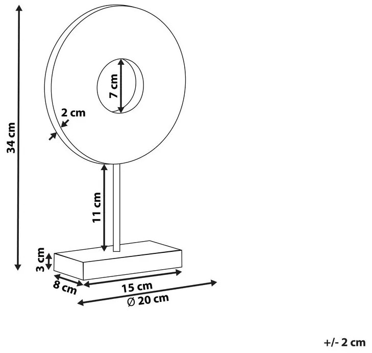 Figura decorativa dourada MUNA Beliani