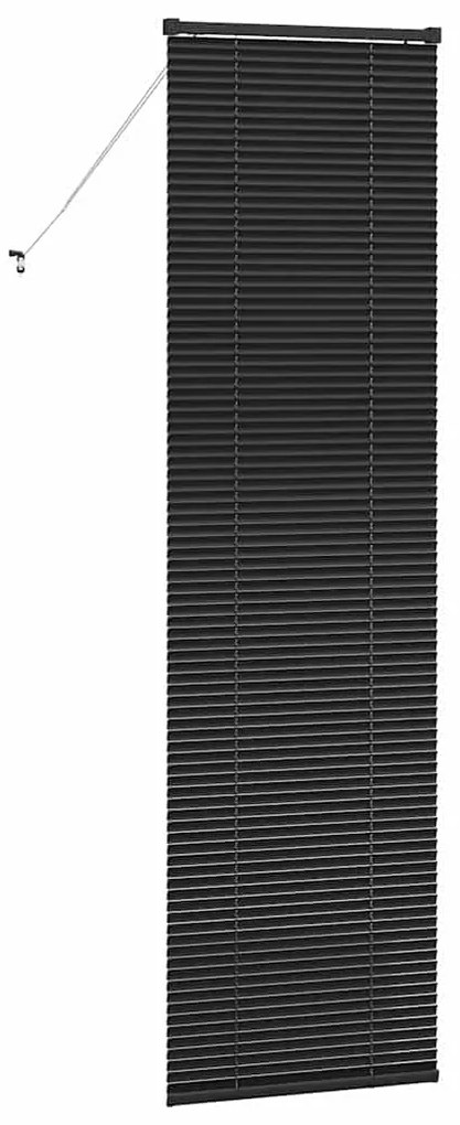 Persiana de Janela com cortinas Outros Manual Preto 60 x 220 cm Alumín