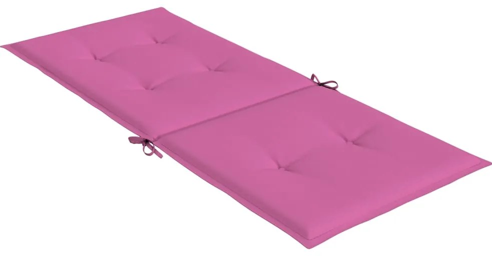 Almofadões cadeira de encosto alto de jardim 2 pcs tecido rosa