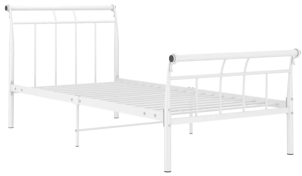 Estrutura de cama 100x200 cm metal branco