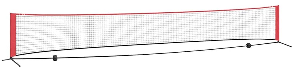 Rede de Tênis preto e vermelho 595 x 90,5 x 87 cm Poliéster